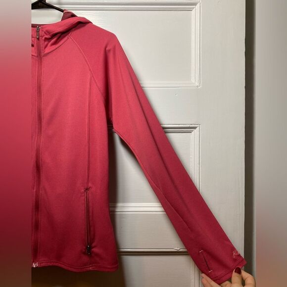 KUHL Full Zip Lightweight Hooded Sweatshirt Outdoor Athleisure Pink Sz Medium - Picture 8 of 16